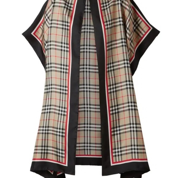 Burberry Silk Twill Cape - Picture 2 of 4